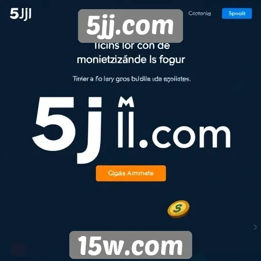 Estratégias de monetização implementadas pelo site 5jj.com