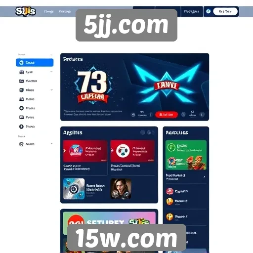 Análise da interface do usuário em 5jj.com